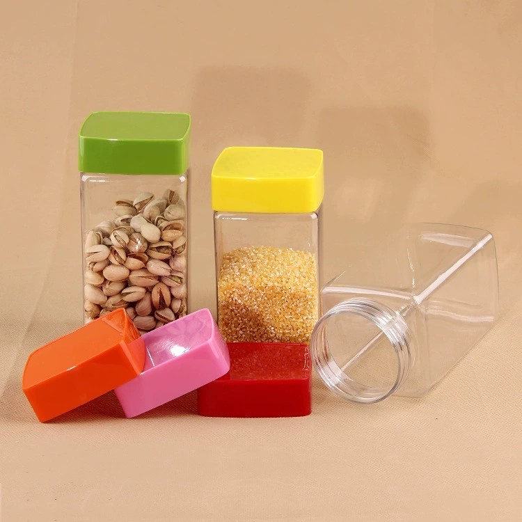 square plastic jar - Huihua