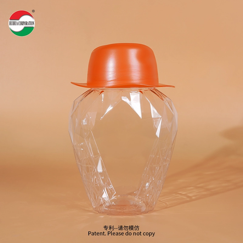 diamond shape patent PET jar - Huihua diamond shape patent PET jar - Huihua