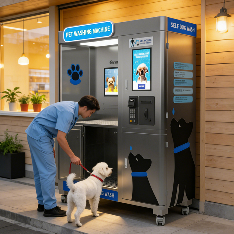 เครื่องซักผ้าสุนัขแบบบริการตนเอง เครื่องซักผ้าสุนัขแบบบริการตนเอง