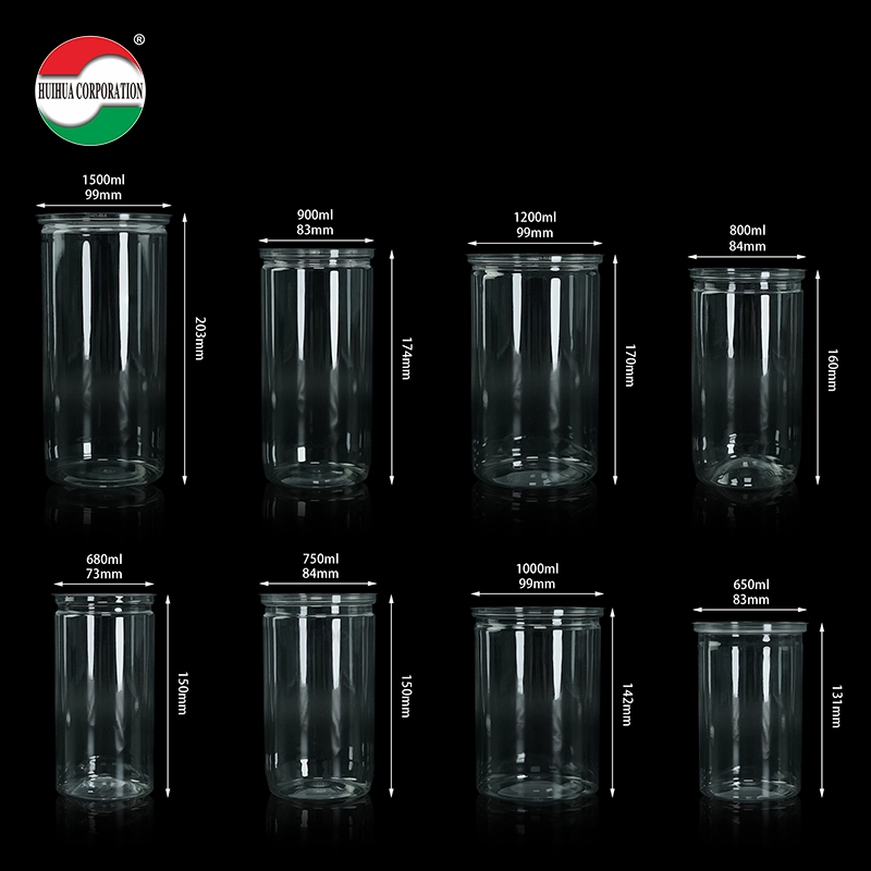 500ml plastic jar with lid - Huihua