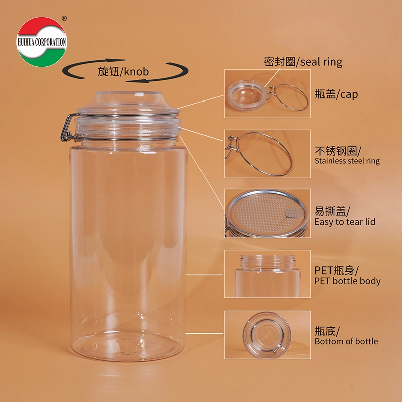 Transparent Sealed Cans Detail - Huihua