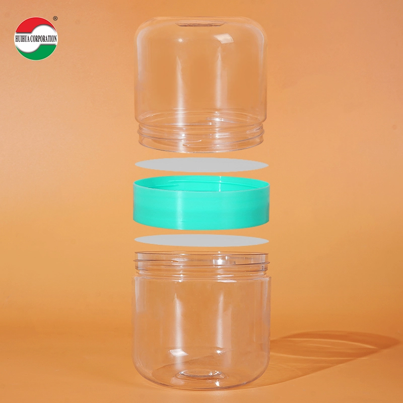 Two Layers Clear PET Plastic Jar - Huihua Two Layers Clear PET Plastic Jar - Huihua