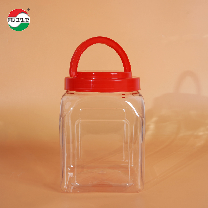 PET Plastic Jar With Handle Lid PET Plastic Jar With Handle Lid