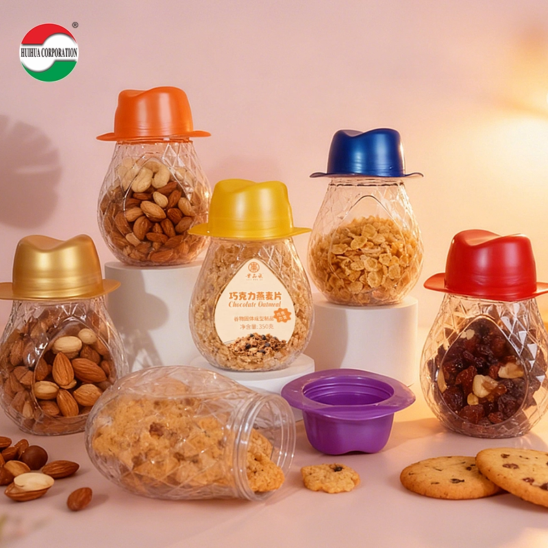 Patent water shape clear PET jar for dry food - Huihua Patent water shape clear PET jar for dry food - Huihua
