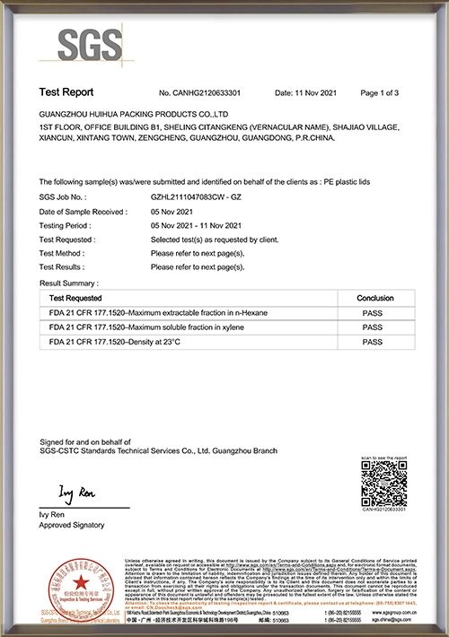 PE-Cap-Test-Report - Huihua